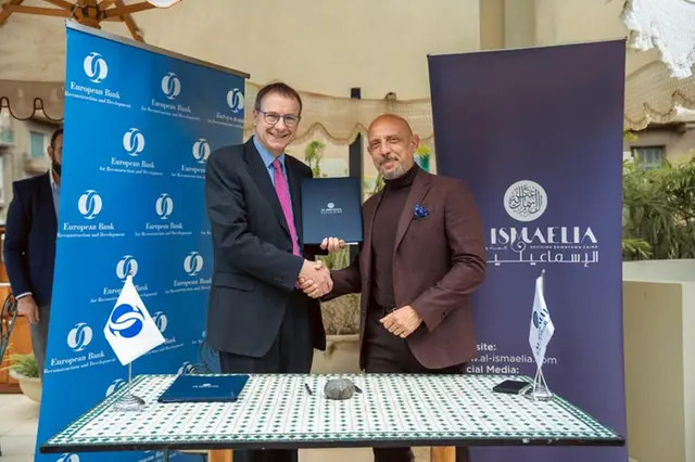 Karim Shafei, Chairman of Al Ismaelia, and Jean‑Marc Peterschmitt, Managing Director Corporate Sector at the EBRD