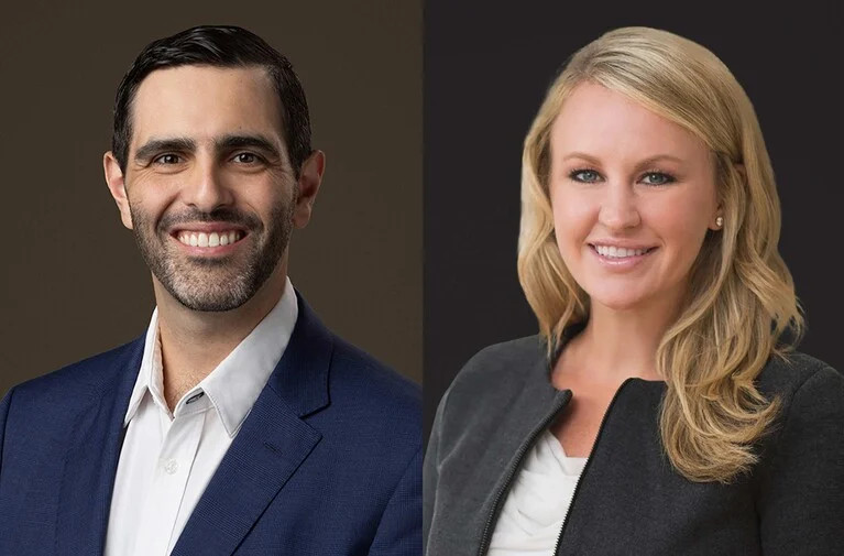 Kyle Kreshover (L) and Joclynn Marsh (R) of Clifford Chance -- Law.com